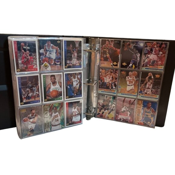 VTG Card Binder w/ Assorted Basketball & Hockey Cards, approx 609 cards - Picture 11 of 13